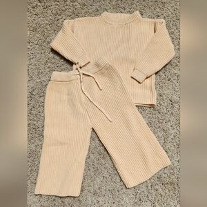 Fostered Collection 100% organic cotton toddler knit set